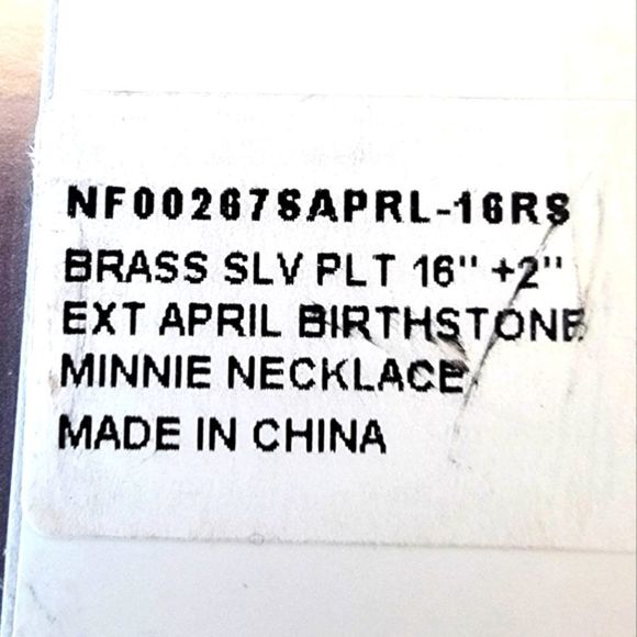 NIB DISNEY MINNIE MOUSE ROSE GOLD NECKLACE - Picture 4 of 4